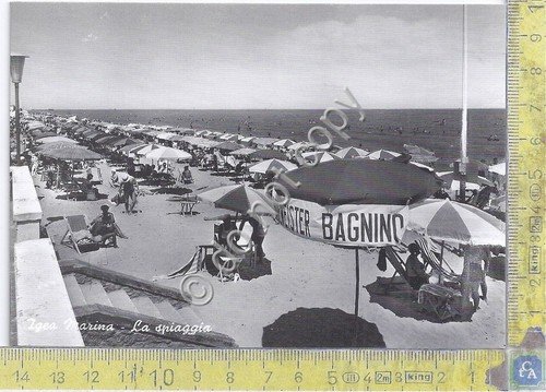 Cartolina - Postcard - Igea Marina - Spiaggia - Stabilimento …