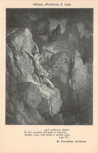 Cartolina - Postcard - Il paradiso Perduto - Satana attraversa …