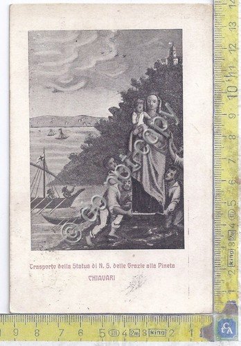 Cartolina - Postcard - Illustata - Chiavari - Trasporto della … | Immagine principale