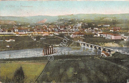 Cartolina - Postcard - Illustrata - Acqui - Panorama - … | Immagine principale
