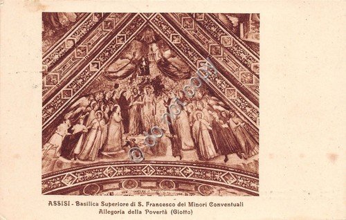Cartolina - Postcard - Illustrata - Assisi - Allegoria povertà … | Immagine principale