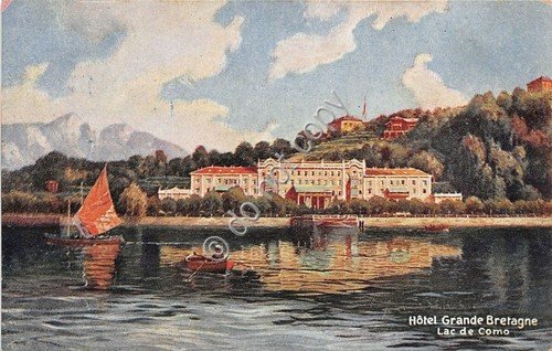 Cartolina - Postcard - Illustrata - Bellagio - Hotel Grande …