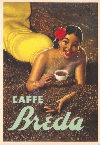 Cartolina - Postcard - Illustrata - Boccasile - Caffè Breda …