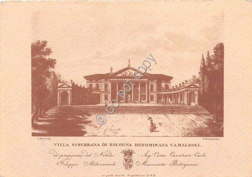 Cartolina - Postcard - Illustrata - Bologna - Villa Camaldoli