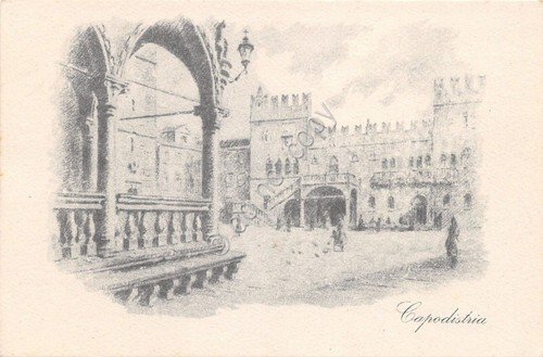 Cartolina - Postcard - Illustrata - Capodistria - Congresso di … | Immagine principale