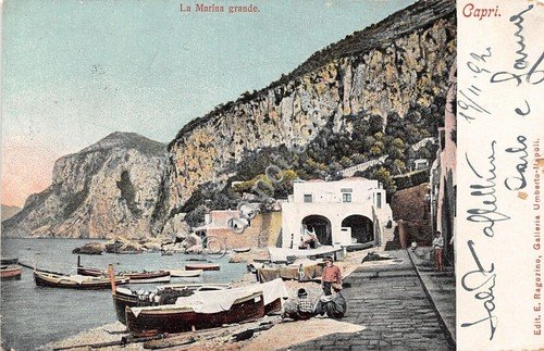 Cartolina - Postcard - Illustrata - Capri - barche - … | Immagine principale