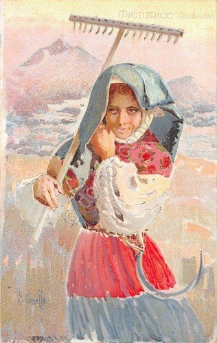 Cartolina - Postcard - Illustrata - Cascella - Sardegna - …