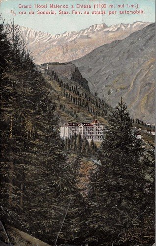 Cartolina - Postcard - Illustrata - Chiesa - Hotel Malenco … | Immagine principale