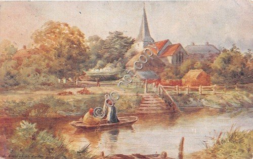 Cartolina - Postcard - Illustrata - Essenhigh Corke - paese …