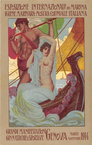 Cartolina - Postcard - Illustrata - Faini - Genova - … | Immagine principale