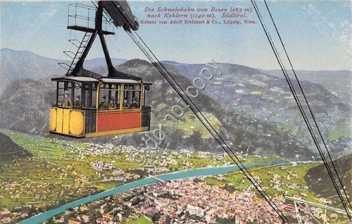 Cartolina - Postcard - Illustrata - Funivia da Bolzano a …