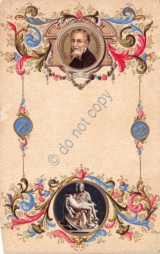 Cartolina - Postcard - Illustrata - In rilievo - Michelangelo …