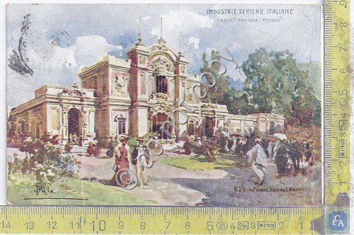 Cartolina - Postcard - Illustrata - Industrie Seriche Italiane - …