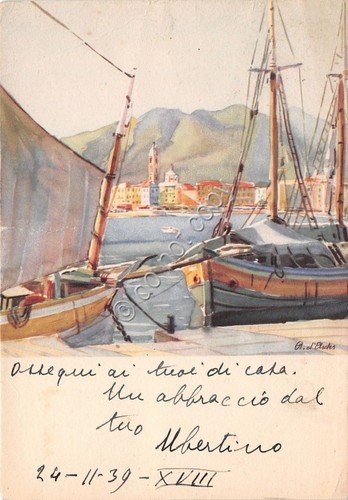 Cartolina - Postcard - Illustrata - Rapallo - Barche - …
