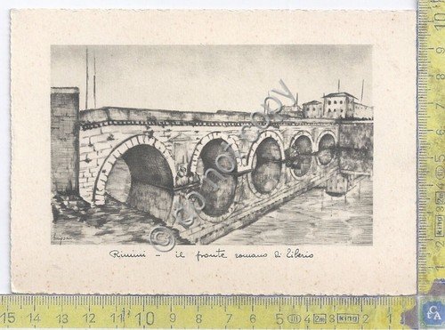 Cartolina - Postcard - Illustrata - Rimini - Ponte Romano … | Immagine principale