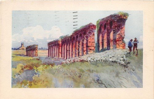 Cartolina - Postcard - Illustrata - Roma - Acquedotto - … | Immagine principale