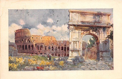 Cartolina - Postcard - Illustrata - Roma - Arco di … | Immagine principale