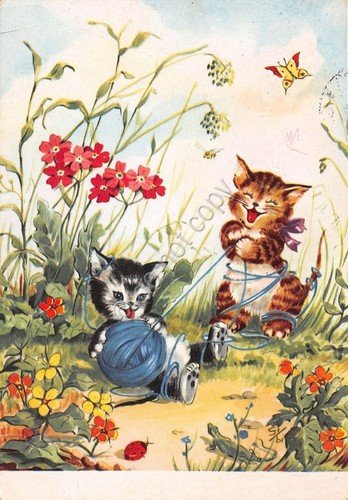 Cartolina - Postcard - Illustrata - Sibi - Gatti e …