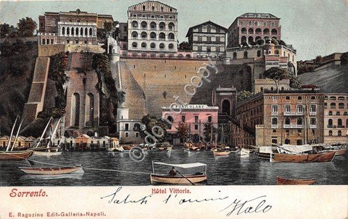 Cartolina - Postcard - Illustrata - Sorrento - Hotel Vittoria …
