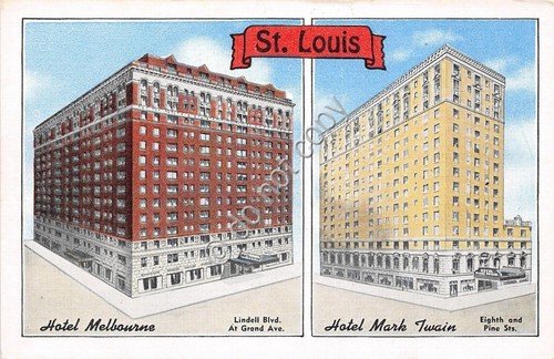 Cartolina - Postcard - illustrata - St. Louis - Hotel … | Immagine principale