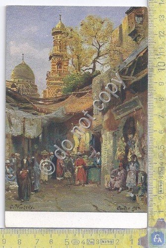 Cartolina - Postcard - Illustrata - Strasse in Kairo | Immagine principale