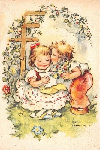 Cartolina - Postcard - Illustrata - Tarantino - Bambini - … | Immagine principale
