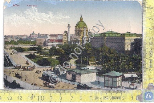 Cartolina - Postcard - Illustrata - Wien - Karlplatz - … | Immagine principale