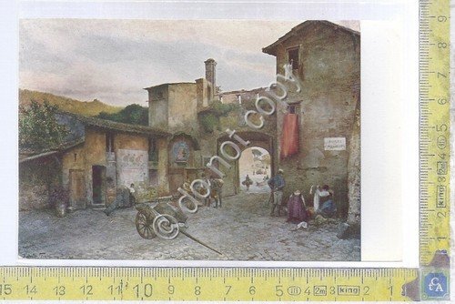 Cartolina - Postcard - Illustrata- Porta Cavalleggeri - Acquarelli Roesler | Immagine principale