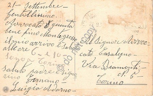 Cartolina - Postcard - Illustrata Augurale Rosa anni '30 VG | Immagine Gallery 2