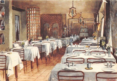 Cartolina - Postcard - Illustrata Furletti - Torino - Ristorante … | Immagine principale