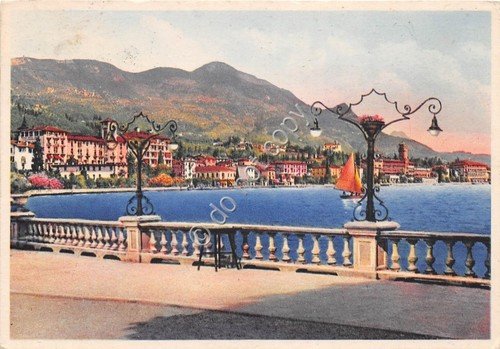 Cartolina - Postcard - Illustrata Gardone Riviera lago di Garda …
