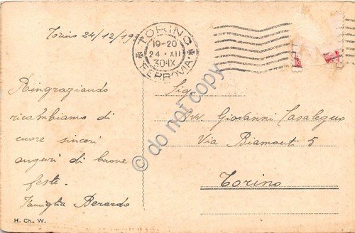 Cartolina - Postcard - illustrata innamorati passeri su cancello con …