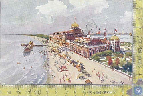 Cartolina - Postcard - Illustrata Sormani - Lido di Venezia … | Immagine principale
