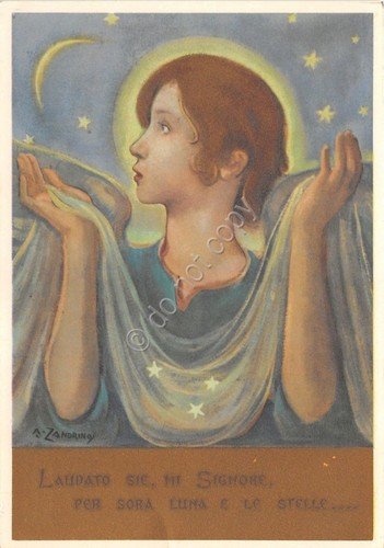 Cartolina - Postcard - Illustrata Zandrino - Cantico delle Creature … | Immagine principale