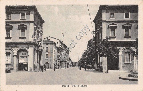 Cartolina - Postcard - Imola - Porta Appia - Animata …
