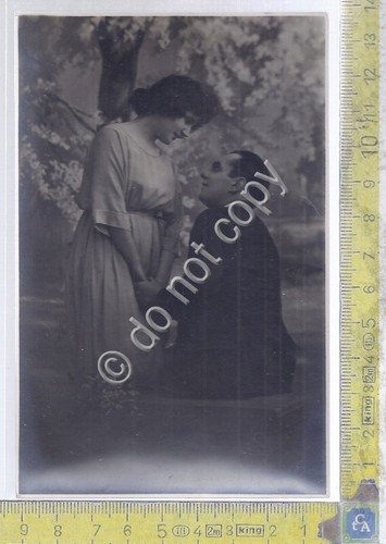 Cartolina - Postcard - Innamorati - anni '20 | Immagine principale