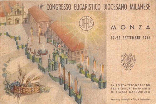 Cartolina - Postcard - IV Congresso Eucaristico Diocesiano Milanese - …