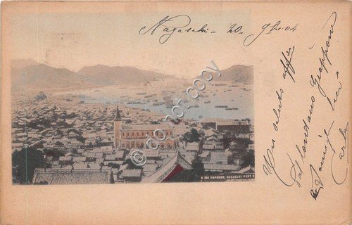 Cartolina - Postcard - Japan Nagasaki Harbour 1904