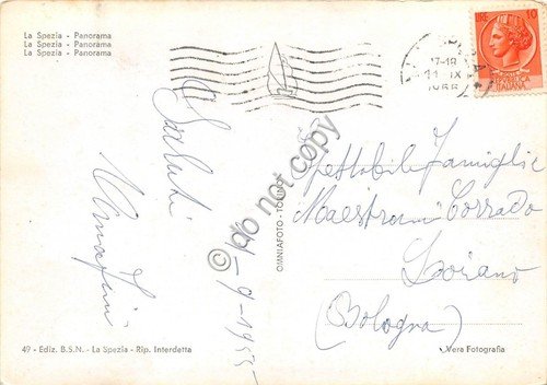 Cartolina - Postcard - La Spezia Panorama 1955