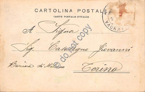 Cartolina - Postcard - La Spezia Stazione Ferroviaria animata 1905