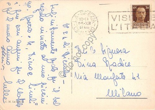 Cartolina - Postcard - La Spezia Viale Mazzini Animata marinaio … | Immagine Gallery 2