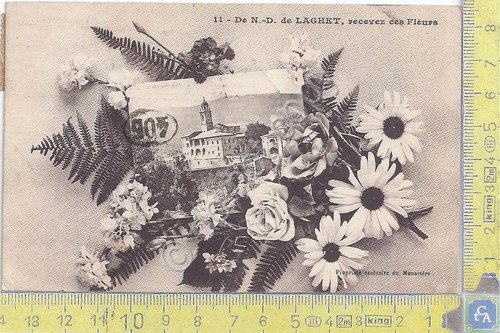 Cartolina - Postcard - Laghet - Fiori - 1921 | Immagine principale