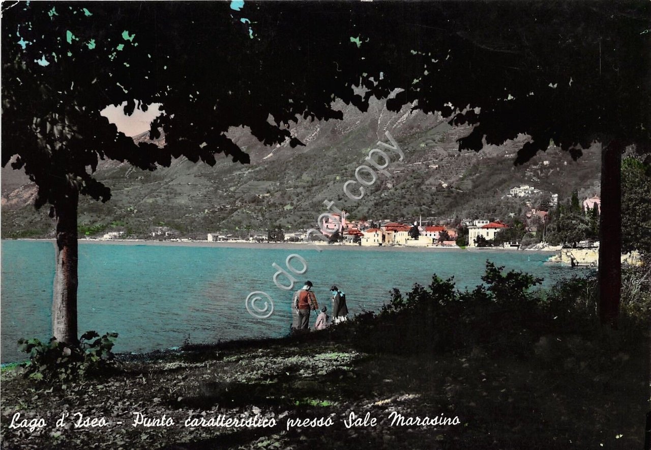 Cartolina - Postcard - Lago d'Iseo - Sale Marasino - …