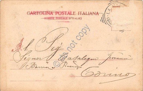 Cartolina - Postcard - Lago Maggiore Giardino Isola Bella 1902