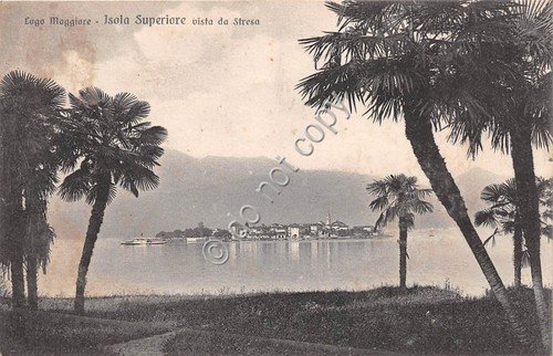 Cartolina - Postcard - Lago Maggiore Isola Superiore vista da … | Immagine principale