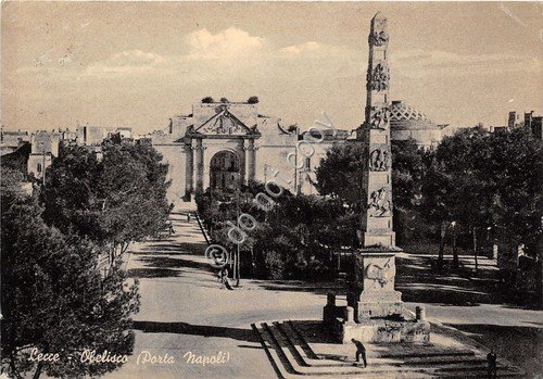 Cartolina - Postcard - Lecce - Porta Napoli - Obelisco …