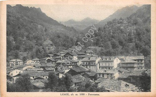 Cartolina - Postcard - Lemie panorama 1933 VG | Immagine principale