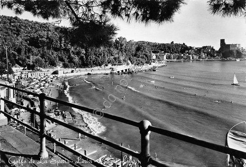 Cartolina - Postcard - Lerici - Bagni Lido - 1952 | Immagine principale