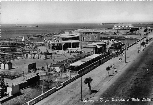 Cartolina - Postcard - Livorno - Bagni Pancaldi - 1954 … | Immagine principale