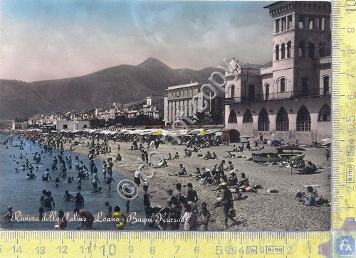 Cartolina - Postcard - Loano - Bagni Kursaal - 1953